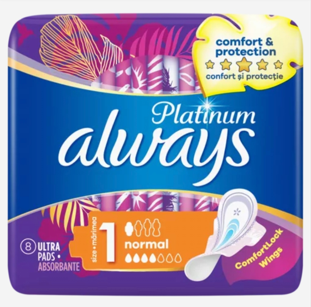 ALWAYS ABSORBANTE PLATINUM NORMAL 8BUC/SET [1]