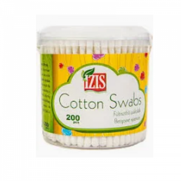 Bețișoare Urechi IZIS Bumbac - 200 Buc | Curățenie Delicată [1]