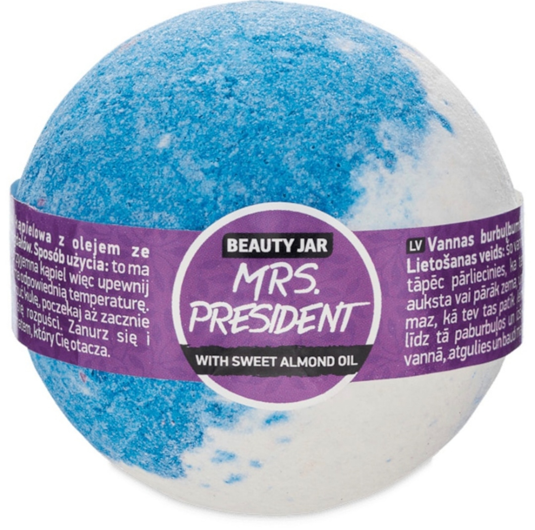 Bila de baie efervescenta cu ulei de migdale dulci, Mrs. President, Beauty Jar, 150g [1]