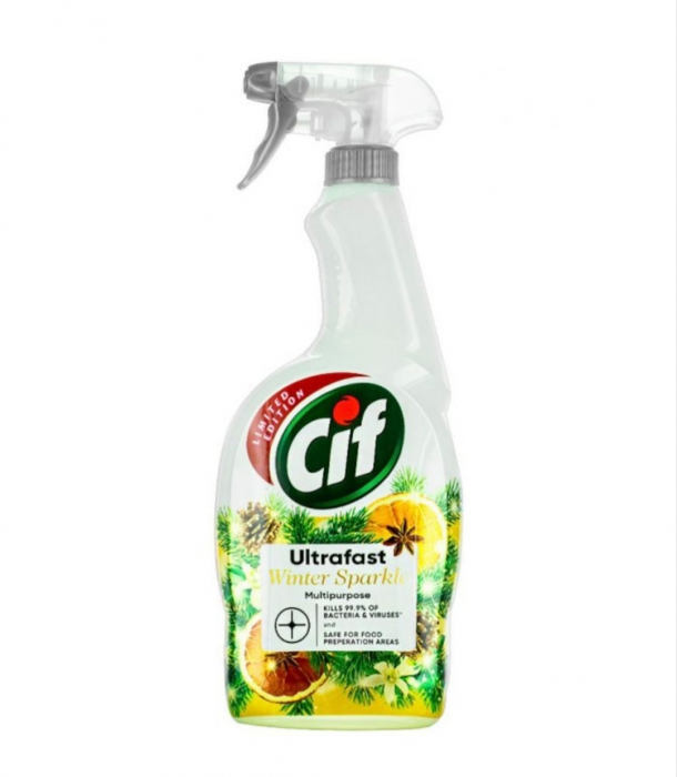 Cif Soluție Curățat Multisuprafețe Ultrafast Winter Sparkle 750ml - Curățenie Rapidă [1]