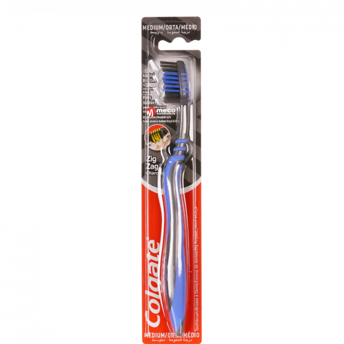 Periuță de Dinți Colgate Zig Zag Charcoal - Medium | Curățare Eficientă [1]