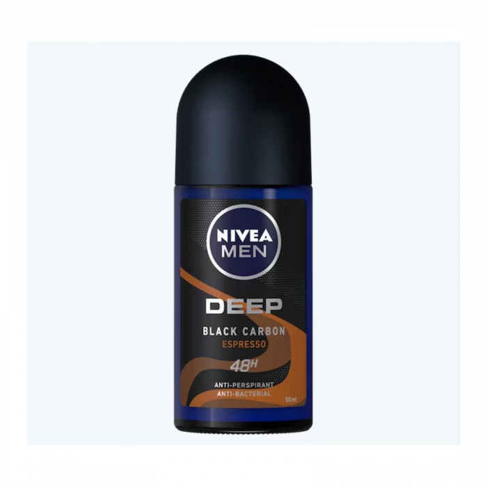 Deodorant Roll-on Nivea Men Deep Black Carbon Espresso 50ml - Protecție Intensă [1]