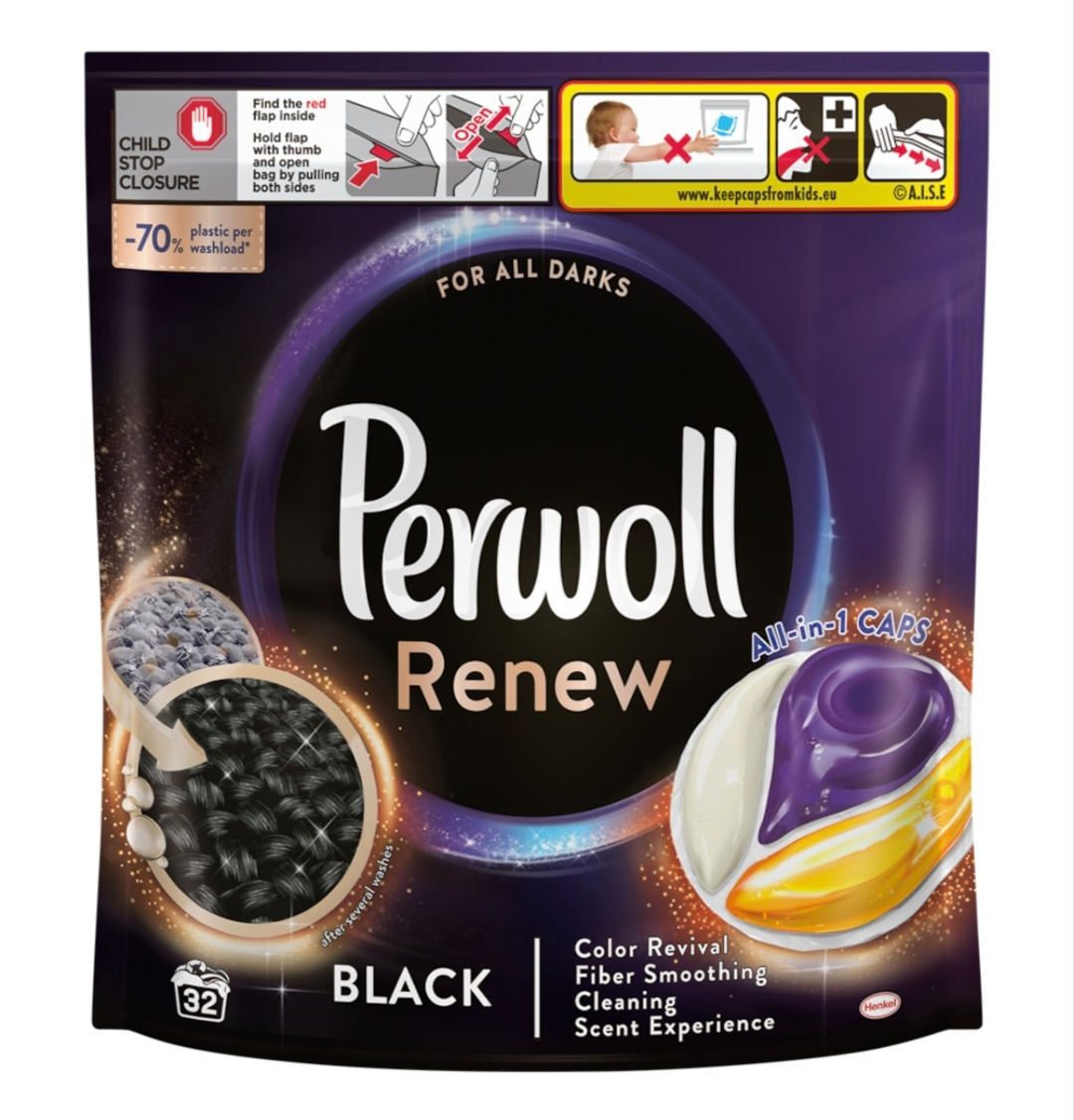 Perwoll Renew Black Detergent de rufe capsule [1]