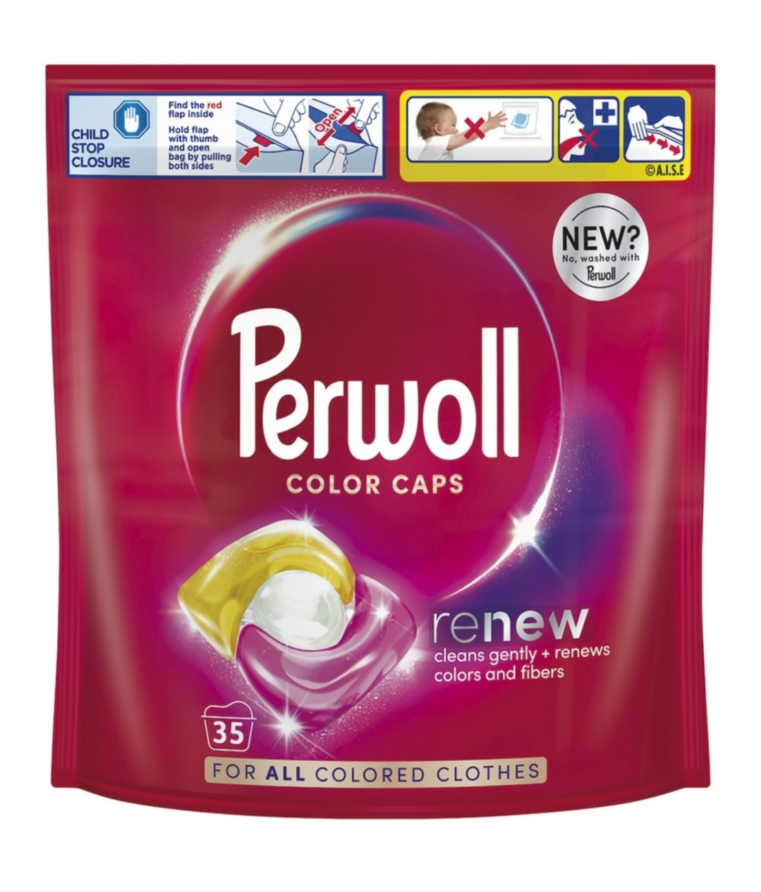 Detergent de rufe capsule Perwoll Renew Color, 35 spălări [1]