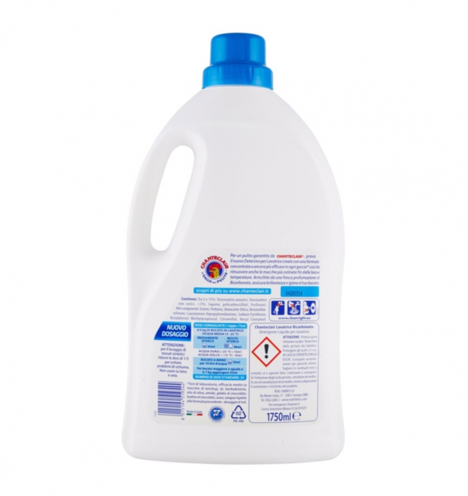 Detergent Rufe Chante Clair cu Bicarbonat, 1.750L, 35 Spalari [2]