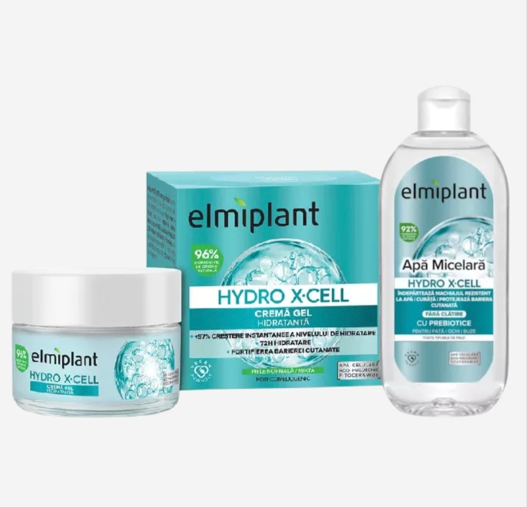 ELMIPLANT HYDRO X-CELL SET (CREMA FATA 50ML+APA MICELARA 400ML) [1]