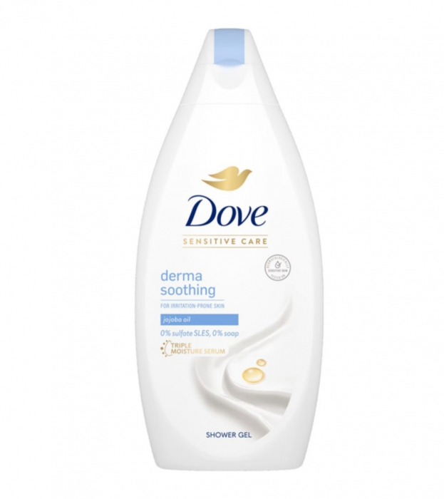 Dove Gel de Duș Derma Soothing cu Ulei de Jojoba 400ml - Calmare și Hidratare [1]