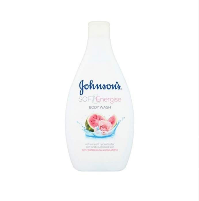 Johnson's Gel de Duș Soft Energise 400ml - Prospețime cu Pepene Verde și Trandafiri [1]