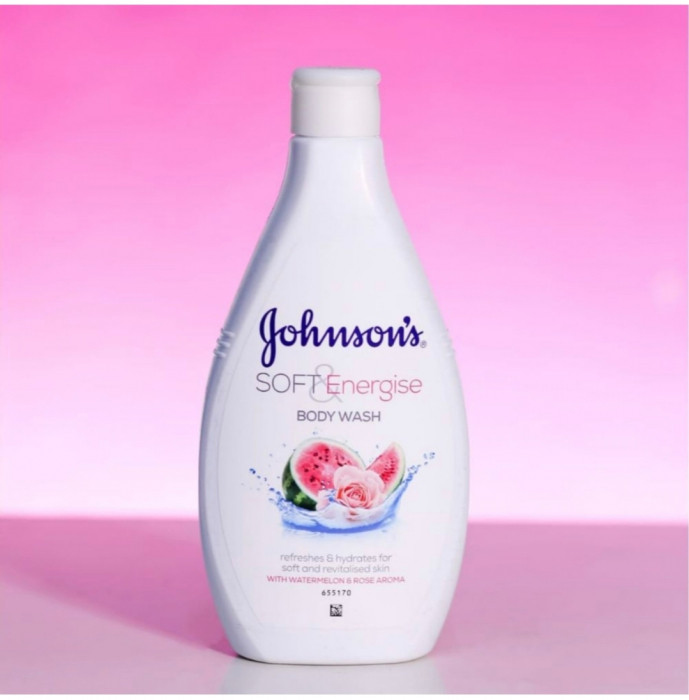 Johnson's Gel de Duș Soft Energise 400ml - Prospețime cu Pepene Verde și Trandafiri [3]