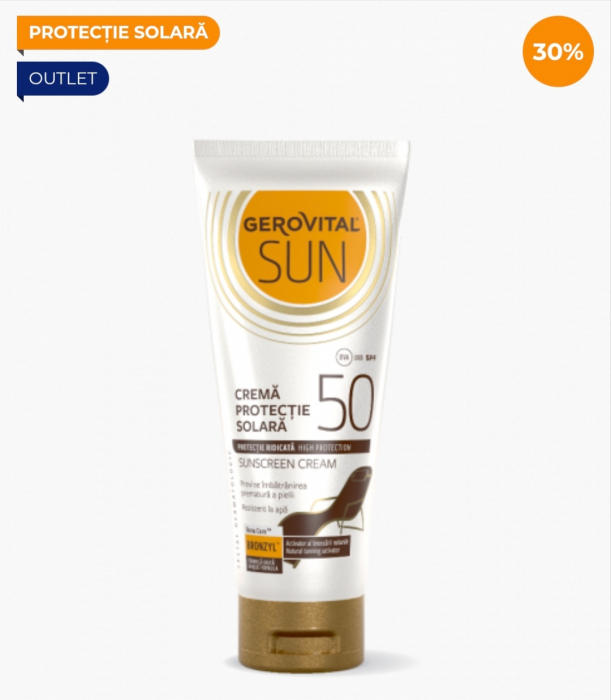 Crema protectie solara Gerovital Sun SPF50 - 100ml [1]