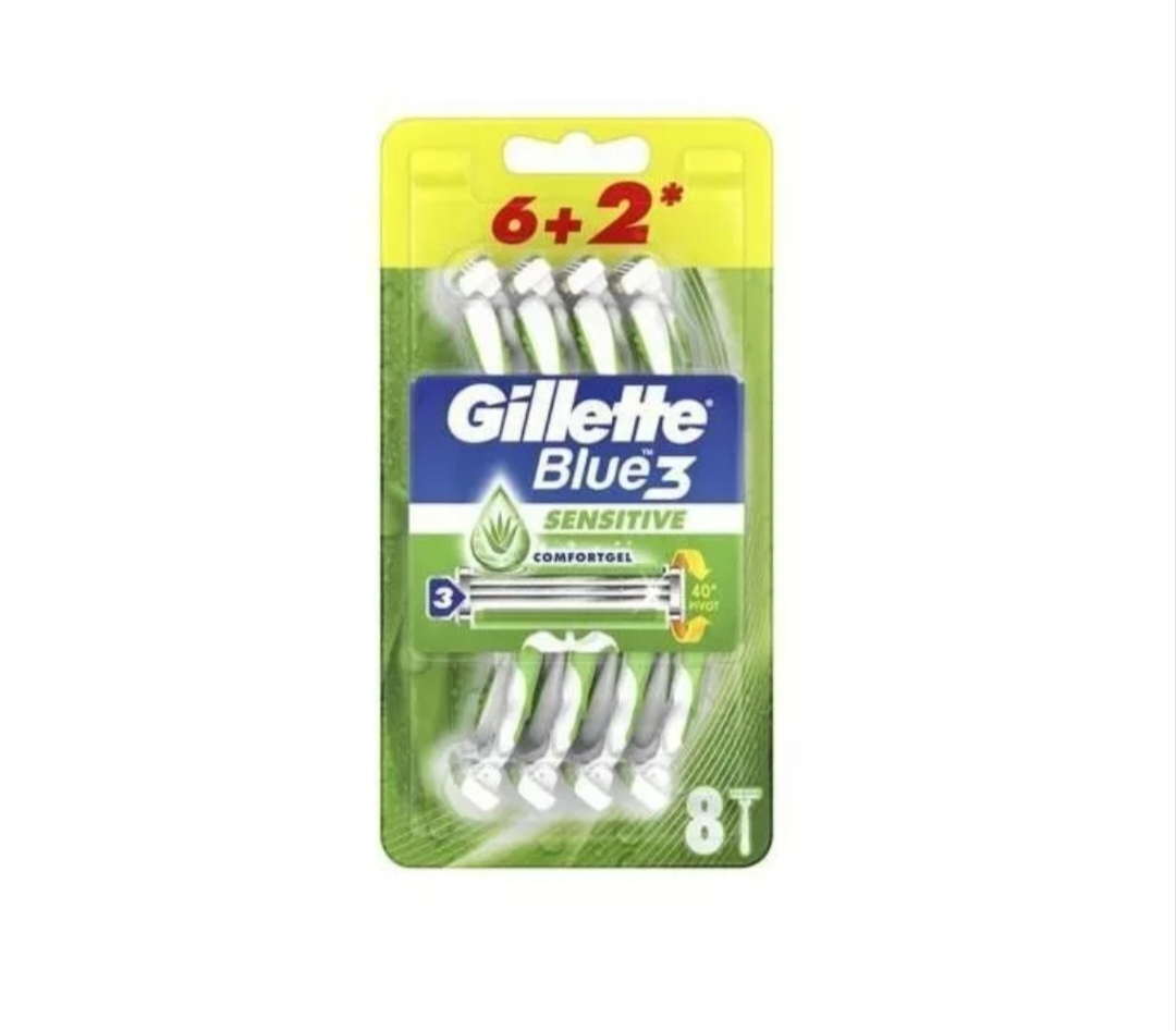 GILLETTE APARAT BLUE 3 SENSITIVE 8BUC/SET [1]