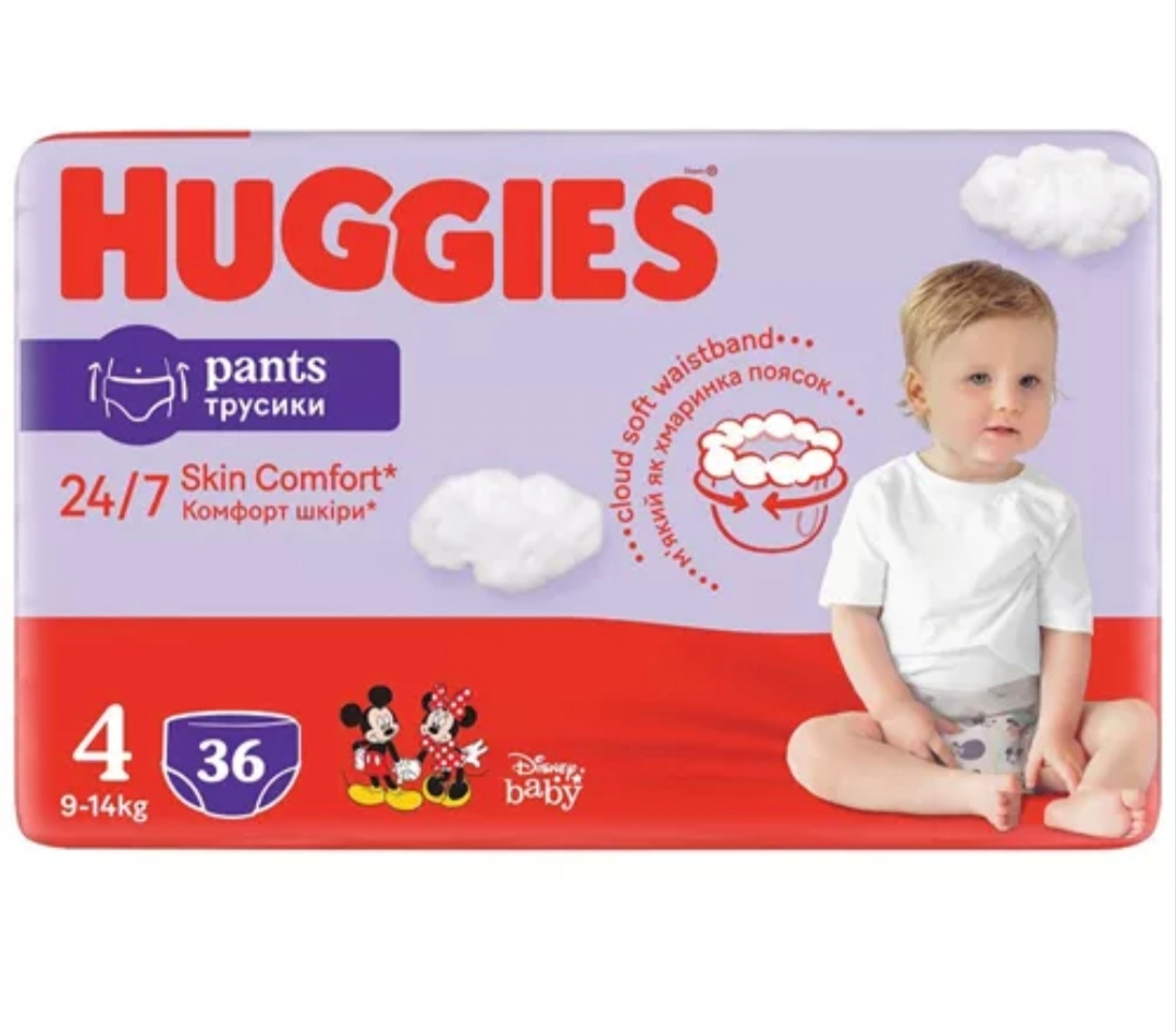 HUGGIES SKIN COMFORT PANTS NR4 9-14KG 36BUC/SET [1]