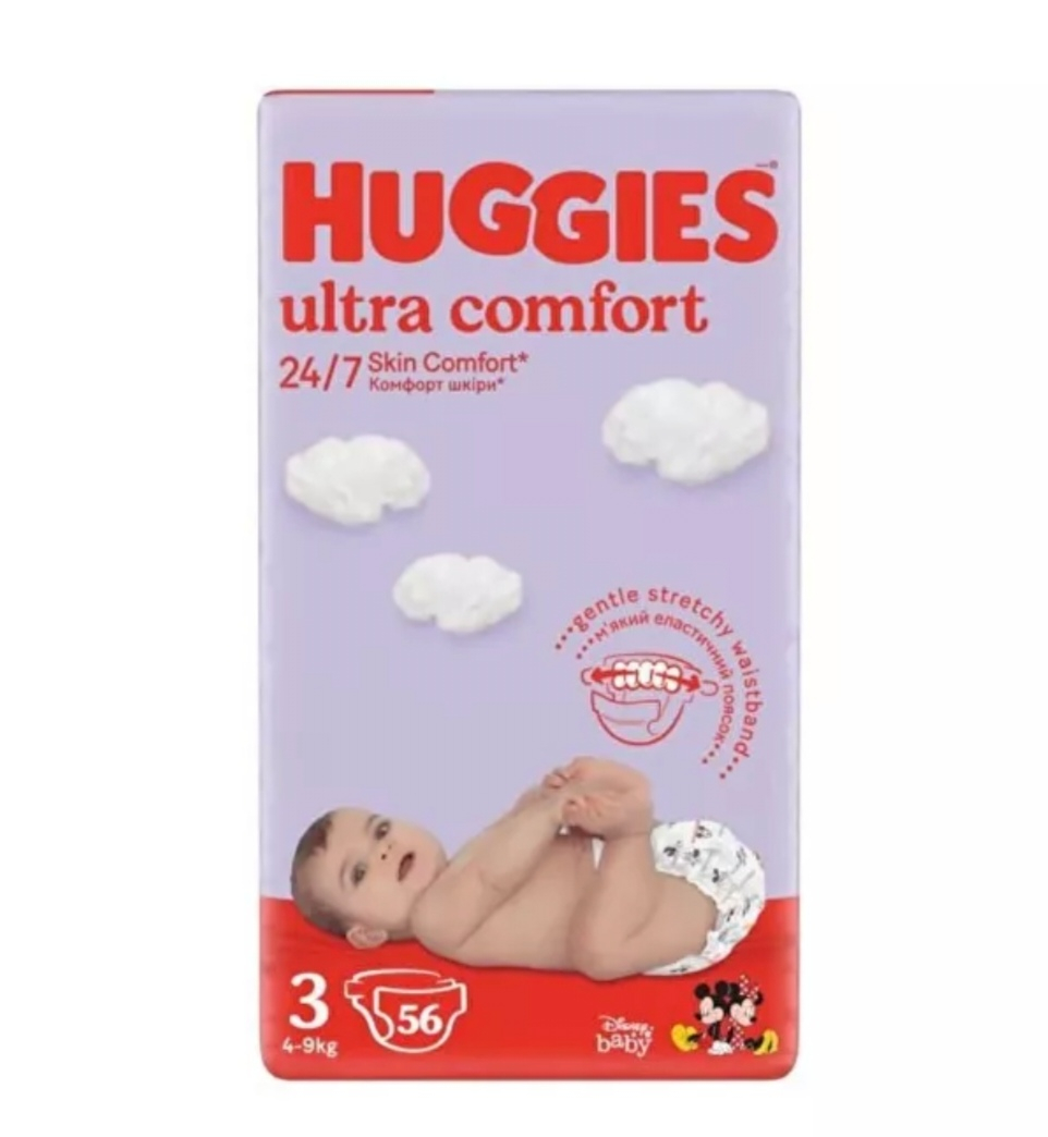 HUGGIES ULTRA COMFORT JUMBO NR3 4-9KG 56BUC/SET [1]