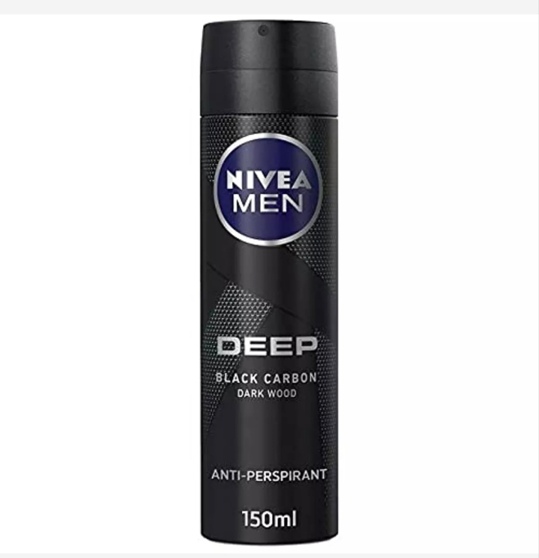 NIVEA DEO MEN DEEP BLACK CARBON DARKWOOD/BEAT 150ML [1]