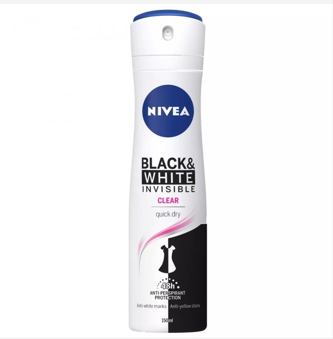 NIVEA DEO WOMEN BLACK&WHITE INV. CLEAR 150ML [1]