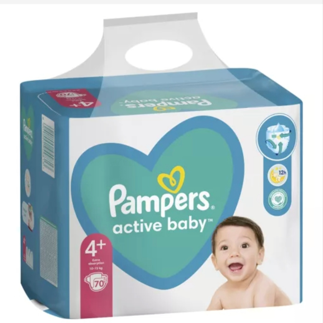 PAMPERS ACTIVE BABY NR.4+ 10-15KG 70BUC/SET [1]