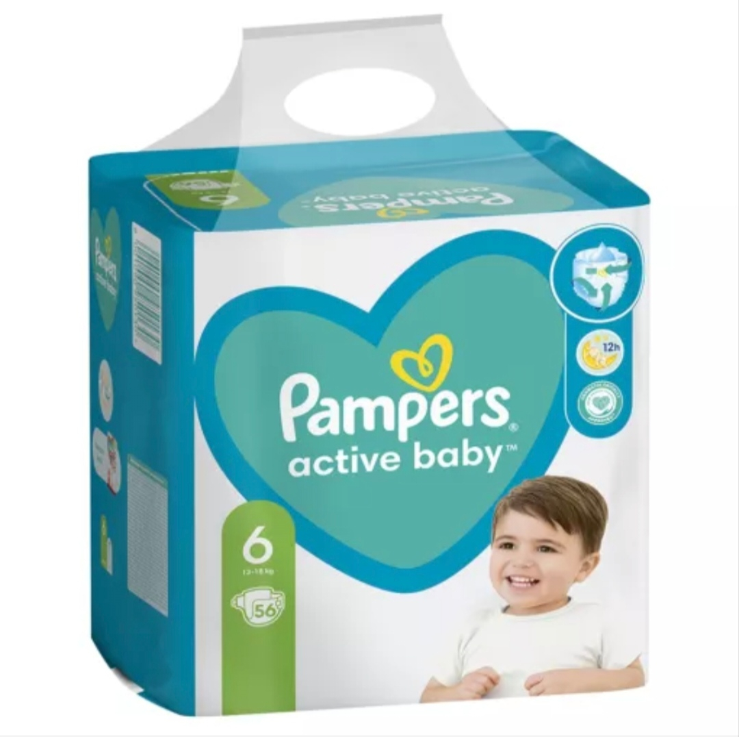 PAMPERS ACTIVE BABY NR.6 13-18KG 56BUC/SET [1]