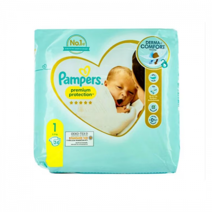 Scutece Pampers Nr. 1 (2-5 kg) Premium Protection - 24 Buc | Protecție Maxima [1]