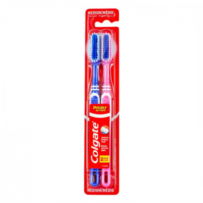 Set Periuțe de Dinți Colgate Double Action - 2 Buc | Curățare Duală [1]