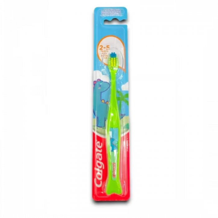 Periuță de Dinți pentru Copii Colgate 2-5 Ani, Extra-Soft - Model Dinozaur | Distracție și Protecție [1]