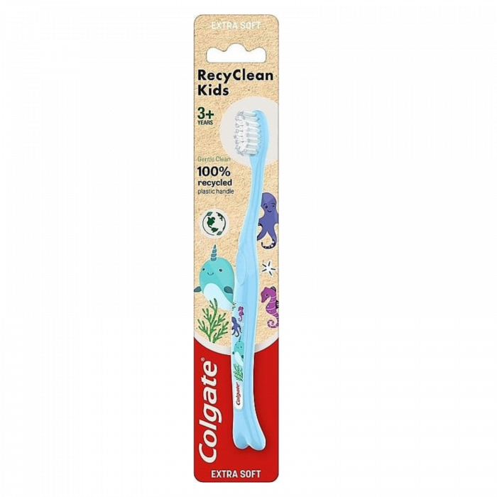 Periuță de Dinți RecyClean Colgate pentru Copii 3+ - Extra Soft | Eco-Friendly [1]