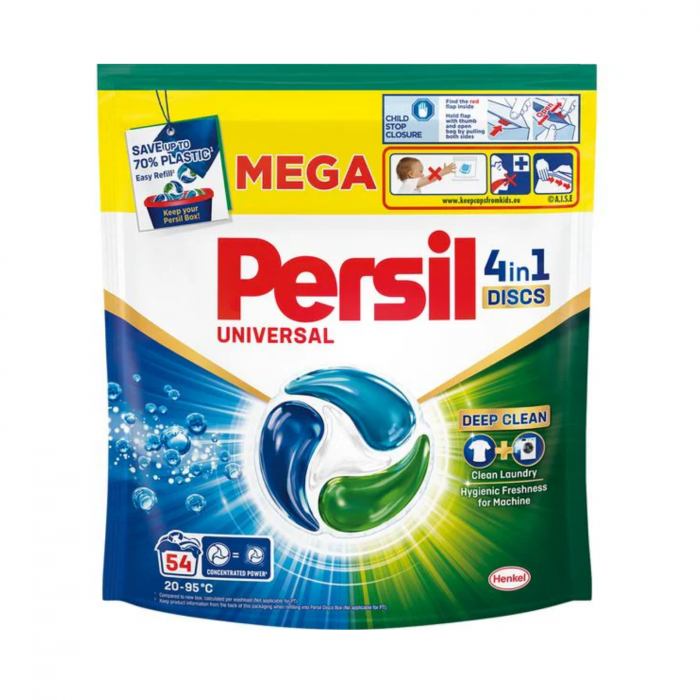 Persil 4in1 Universal Discuri 54buc - Spălare Eficientă pentru Toate Tipurile de Rufe [1]