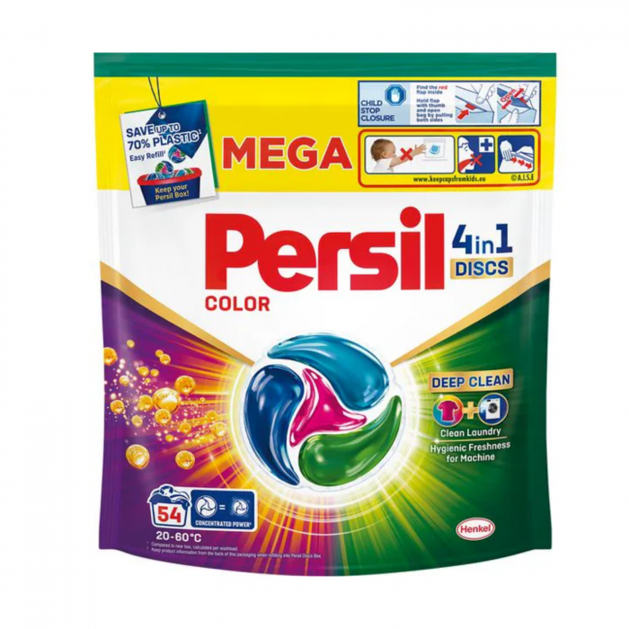 Persil Color 4in1 Discuri 54buc - Spălare Puternică pentru Rufe Colorate [1]