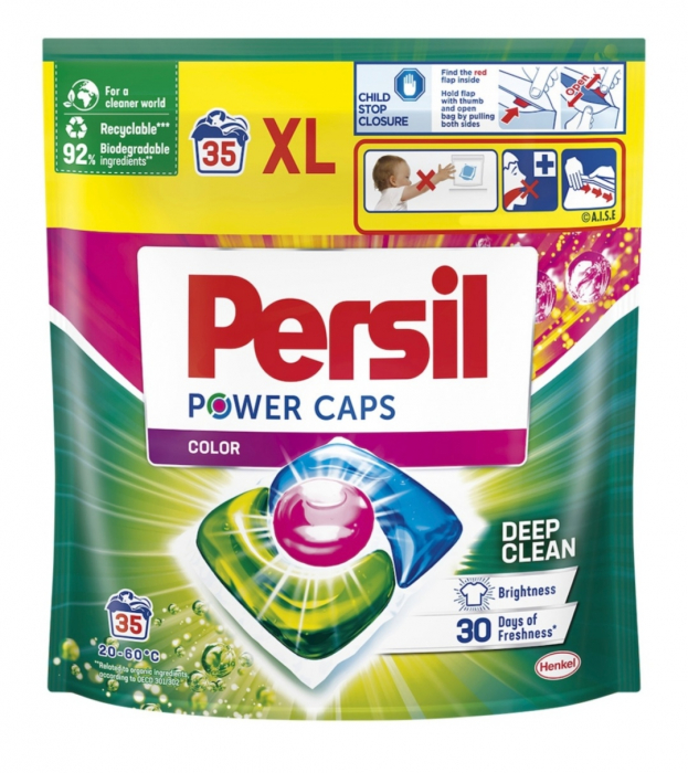 Persil Power Color 35 Caps - Protecție și Curățare pentru Rufe Colorate [1]