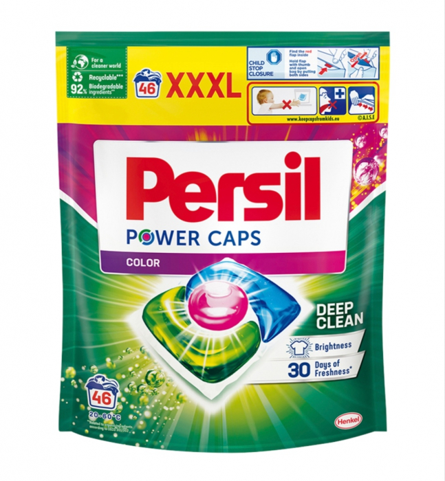 Persil Power Color 46 Caps - Eficiență în Spălare pentru Culori Vii [1]