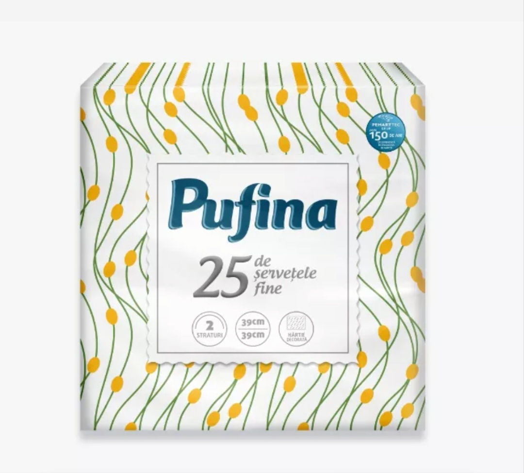 PUFINA SERVETELE MASA 2STR 25BUC 39X39CM [1]