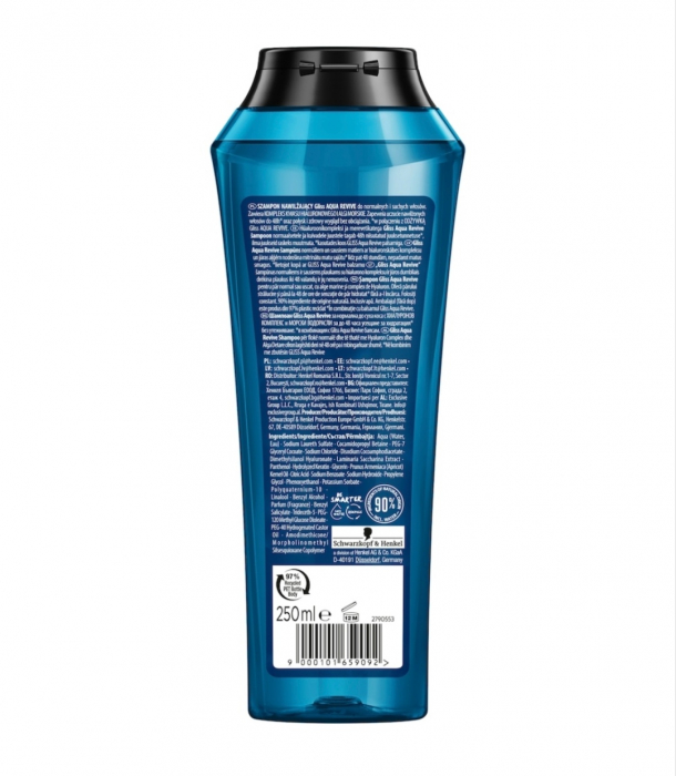 Gliss Șampon Aqua Revive cu Alge Marine 250ml - Hidratare pentru Păr Normal sau Uscat [2]