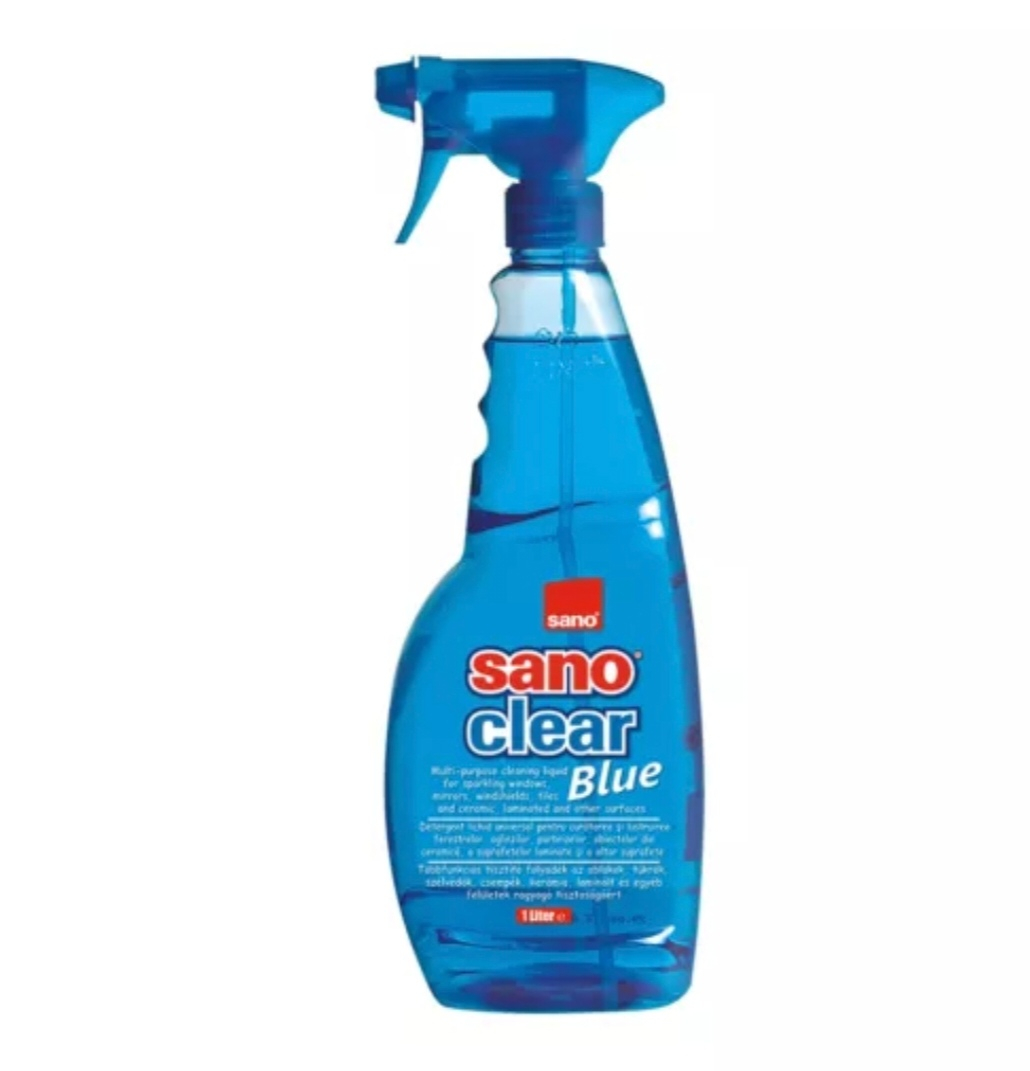 SANO CLEAR BLUE SOLUTIE GEAMURI 1L [1]