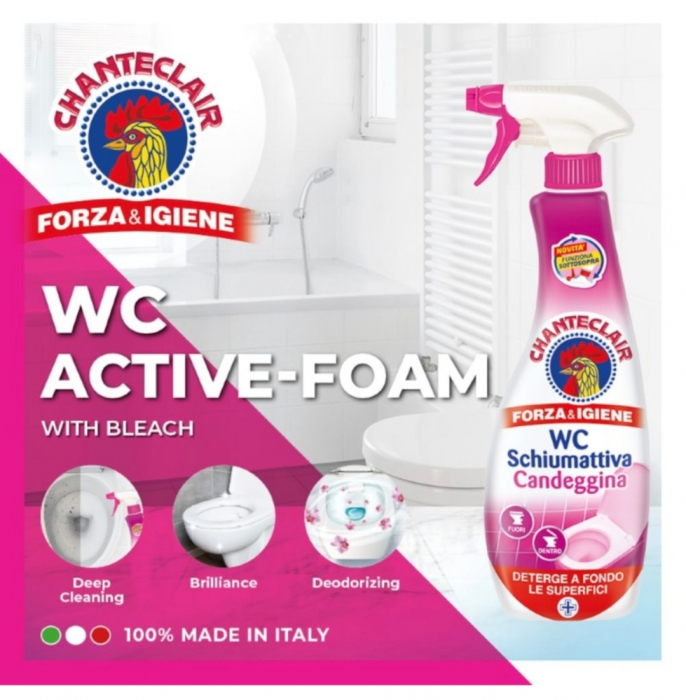 Spuma Activa cu Clor Pentru WC Chanteclair, 625 ml [2]