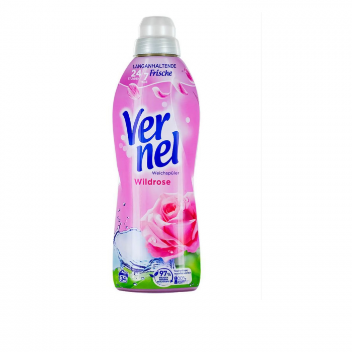 Vernel Balsam de Rufe Wildrose 850ml - 34 Spălări cu Aromă de Trandafiri Sălbatici [1]