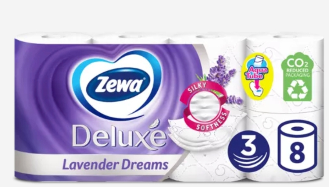 ZEWA HARTIE IGIENICA DELUXE LAVANDA 3STR 8ROLE [1]