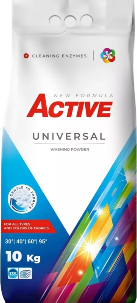 Detergenți de rufe - ACTIVE DETERGENT UNIVERSAL SAC 135 SPALARI 10KG