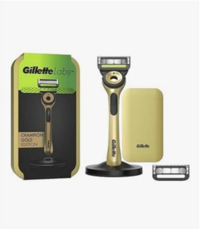 Aparate de ras .Rezerve Ras, Geluri de Ras și After-shave - Aparat de ras clasic Gillette, 5 lame, pentru bărbați, aurie