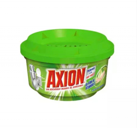 Soluții și Bureți de Vase - AXION DETERGENT VASE PASTA ALOE&VITAMINA E 225GR