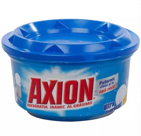 Soluții și Bureți de Vase - AXION DETERGENT VASE PASTA ULTRA DEGRESANT 225GR