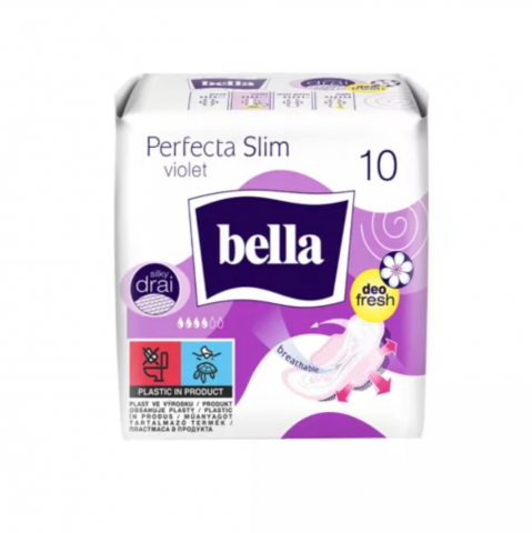 Absorbante și Tampoane - BELLA ABSORBANTE PERFECTA SLIM VIOLET 10BUC/SET