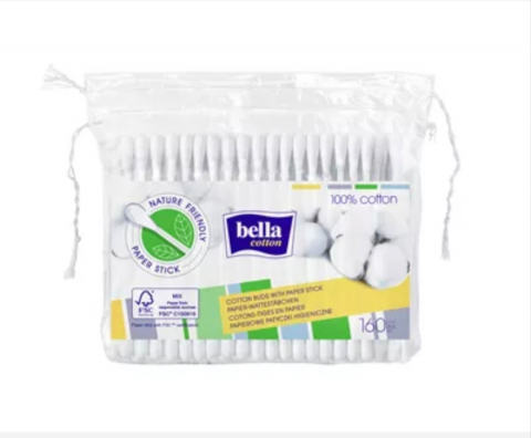 Șervețele Uscate și Umede - BELLA BETISOARE URECHI COTTON 160BUC PACHET