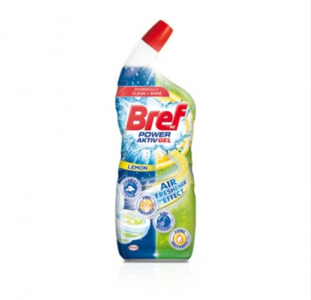 Detergenti pentru Toaleta - Solutie curatare WC Bref Power Aktiv Gel Lemon - 700ml