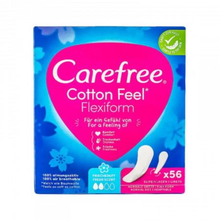 Absorbante și Tampoane - Carefree Absorbante Zilnice 56 Buc Flexiform - Confort și Protecție
