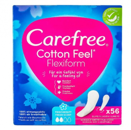 Absorbante și Tampoane - Carefree Absorbante zilnice 56 buc Flexiform