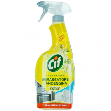Degresant Baie și Bucătărie - Degresant cu Pompa Cif Lămâie - 750ml | Curățare Eficientă și Prospețime