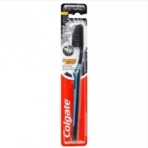 Periuțe de Dinți , Periuțe de dinți electrice , Rezerve - COLGATE PERIUTA DINTI DOUBLE ACTION CHARCOAL