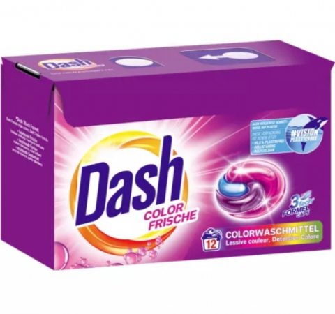 Detergenți de rufe - Dash capsule 12  bucăți Color