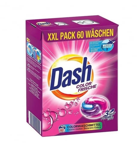 Detergenți de rufe - Dash capsule 60 de bucăți Color