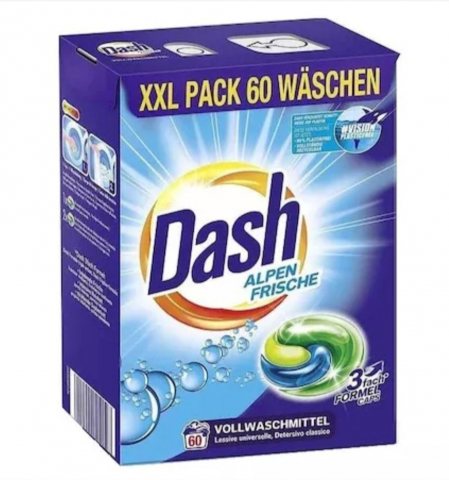 Detergenți de rufe - Dash capsule 60 de bucăți