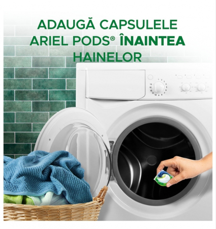 Detergent de rufe capsule Ariel All in One PODS Color, 58 spalari [5]
